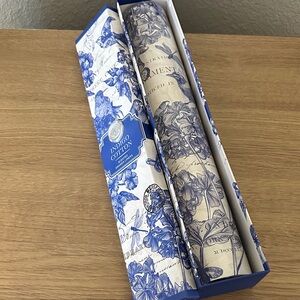 Michele Indigo Cotton Drawer Liner